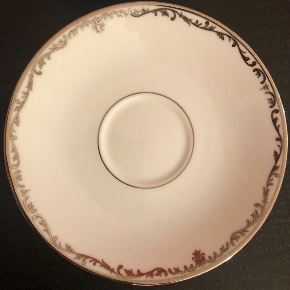 Lenox Coronet Platinum Saucers